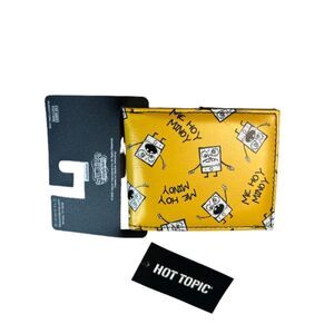SpongeBob NWT Me Hoy Minoy  Hot Topic Bioworld Yellow Cartoon Meme Wallet